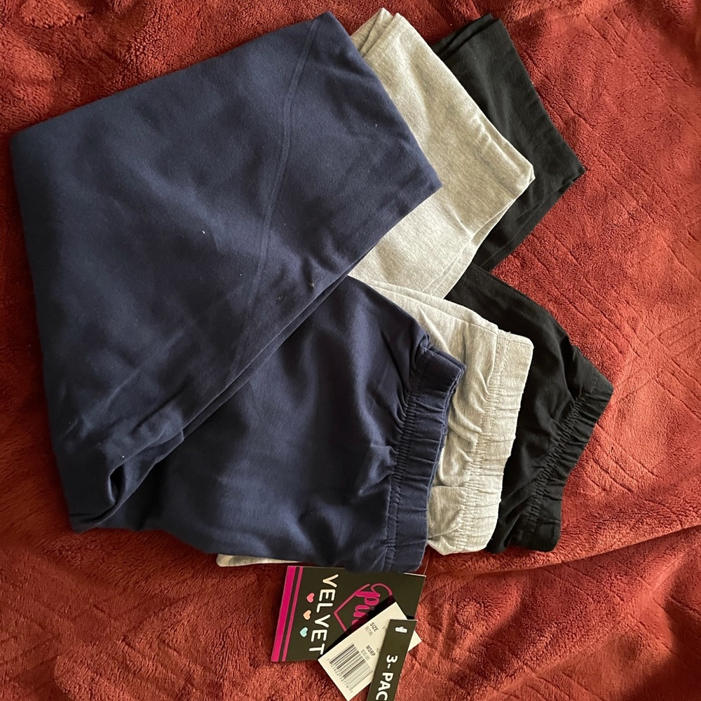 Girls 3 pairs of leggings-NWT